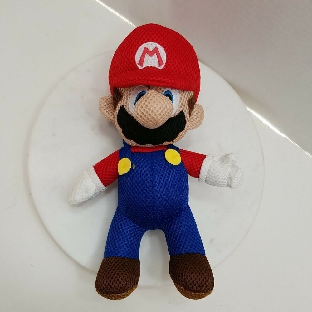 MARIO from Mario‎ Bros. Plush Mesh Stuffed Toy Nintendo 10"